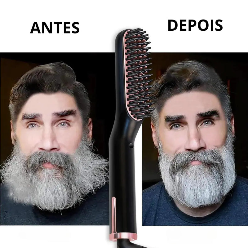 Escova Alisadora para Barba e Cabelos Multifuncional - Easy Beard