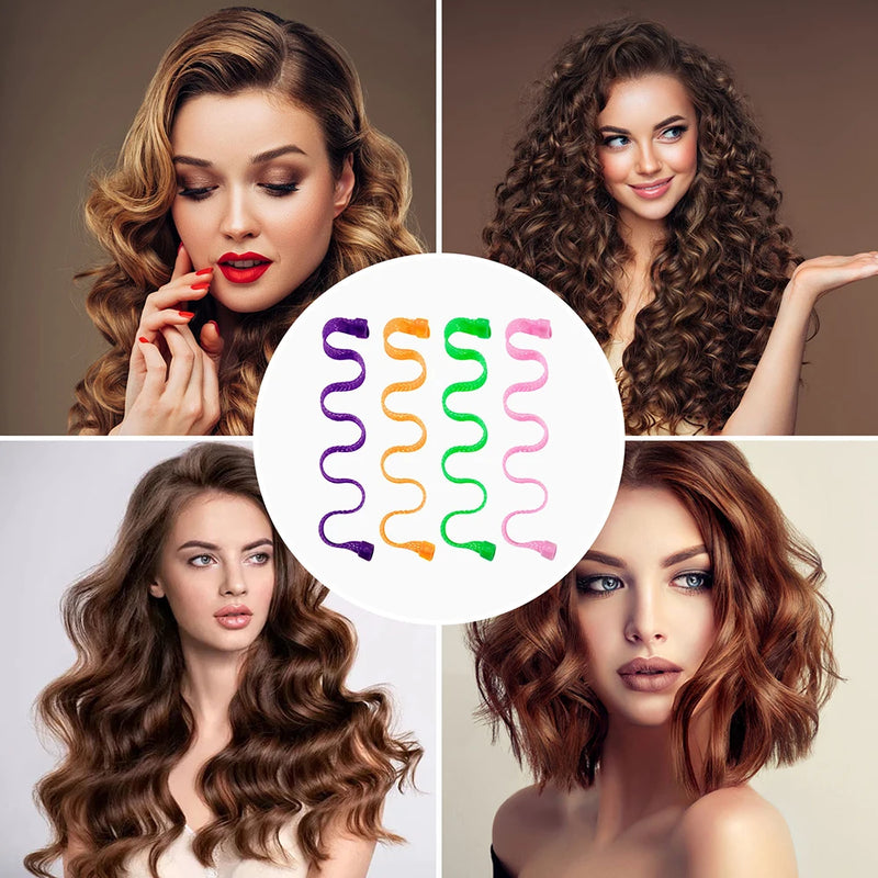 Modeladores de Ondas para Cabelo sem Calor - 12 Peças