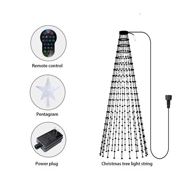 Árvore de Natal Luz Decorativa LED Controlada no Celular