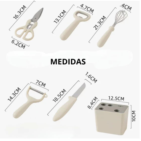 Kit de Utensílios 5 Peças