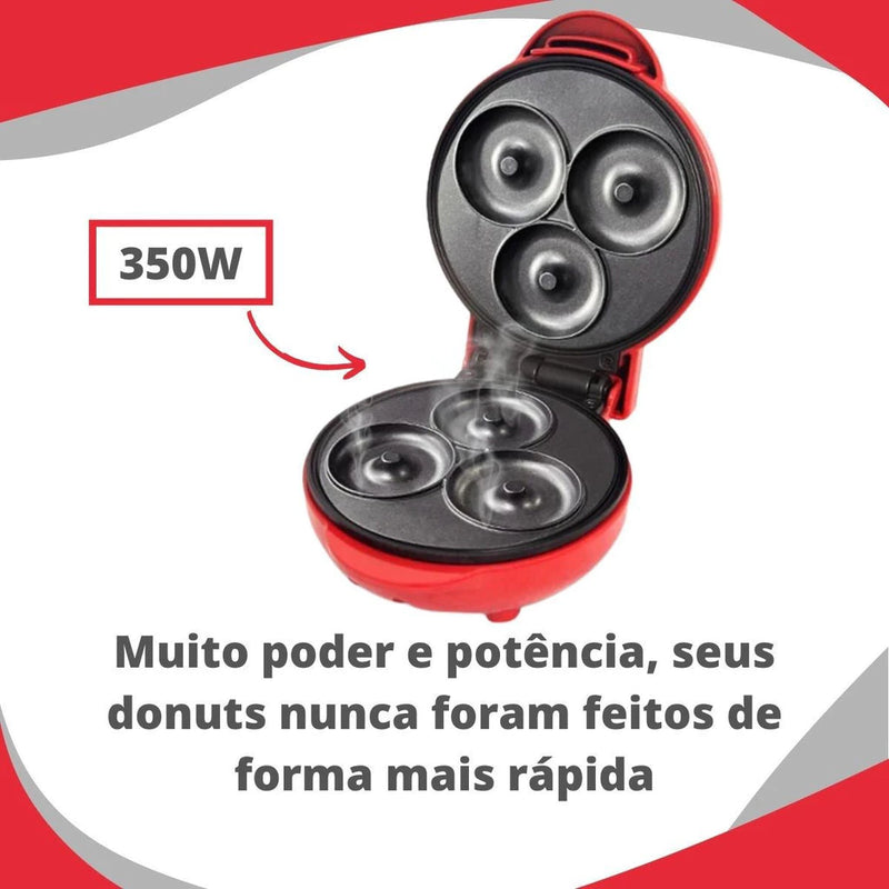 Máquina Elétrica para Mini Donuts de 3 Furos