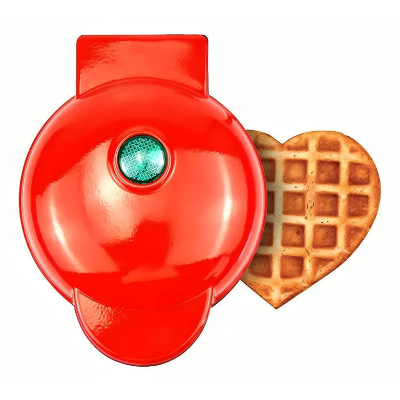 Mini Máquina Para Waffles de Coração